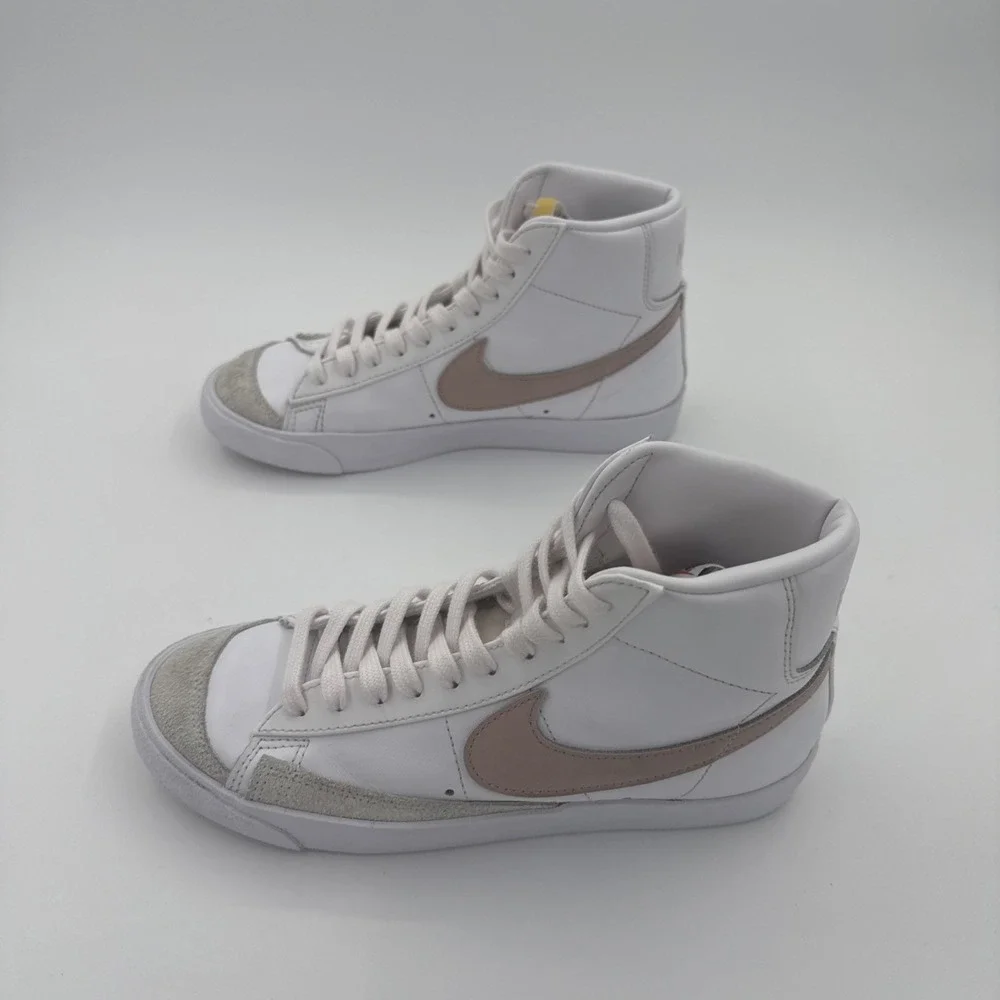 Nike Womens Blazer Mid '77 Vintage Blazer White Pink Sneaker Shoes Size 8